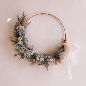 Atelier couronne de fleurs séchées