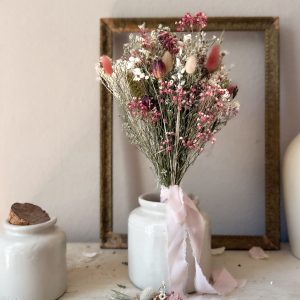 Pack Mariage – Bouquet Boutonnière “Rose Poudré et Nigelle” (Copie)