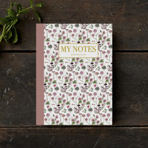 Carnet notes floraux