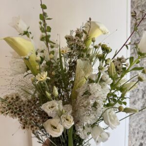 Bouquet Nuances blanche et verte