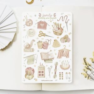 Stickers Lovely Knitting and crochet