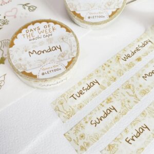 Washi tape Jour de la semaine